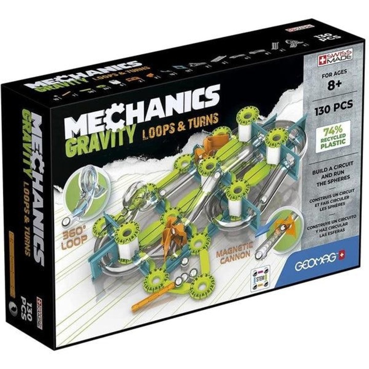 Geomag Mechanics Gravity loops & turns építőjáték, 130db-os
