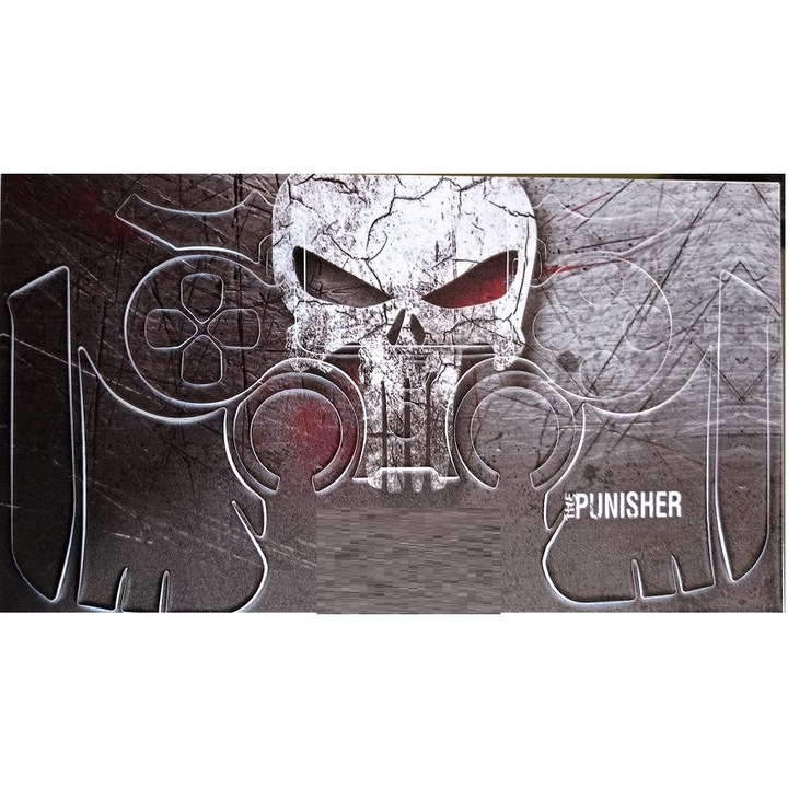 PS4 sorozat - Kontroller matrica - Skull -szürke