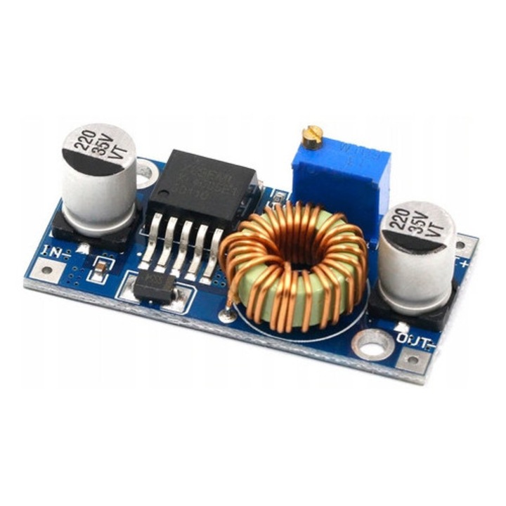 Modul convertor coborator de tensiune DC-DC step-down, 5 A, 44x21 mm