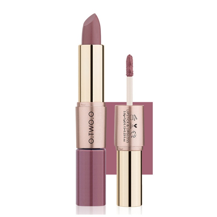 Ruj mat 2in1, O.Two.o, 3.5/7 g, Roz