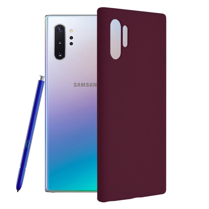 Калъф за Samsung Galaxy Note 10 Plus 4G/Note 10 Plus 5G, Techsuit Soft Edge Silicone, Plum Violet