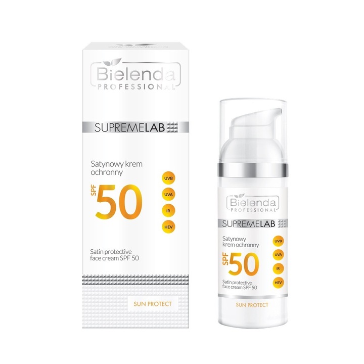 Crema cu Protectie SPF 50 Supremelab Satin, Bielenda, 50ml