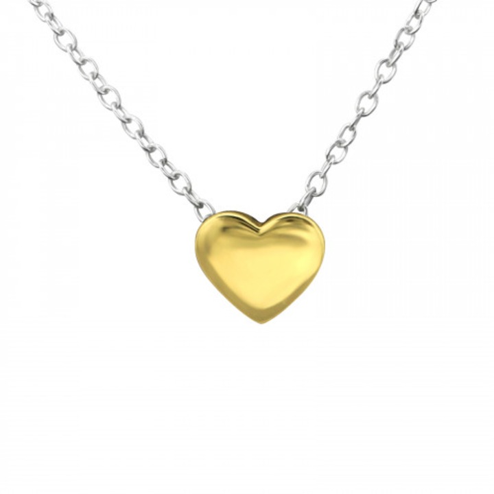 Сребърно колие 925 Golden Heart Boutique 23, дължина 45 см, включена кутия за бижута