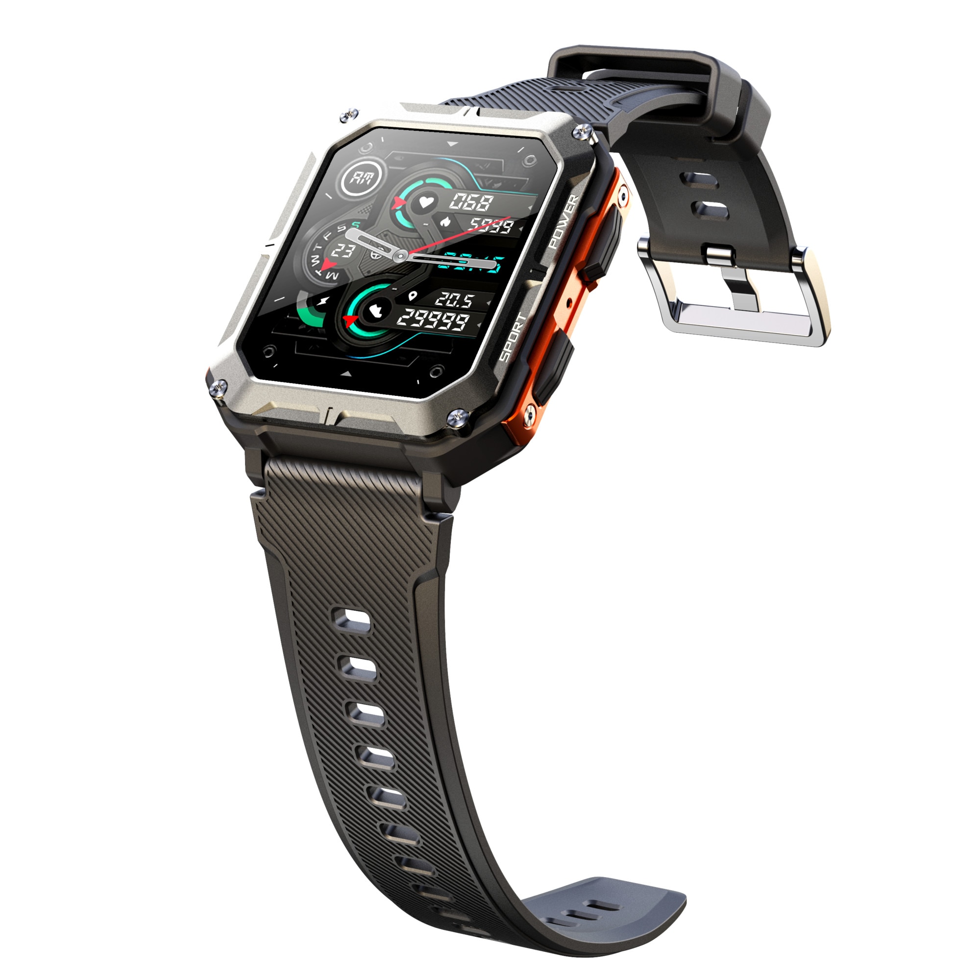 Ceas Smartwatch Sport 1.83” ESL by Essential Level®, Apel Bluetooth HD ...