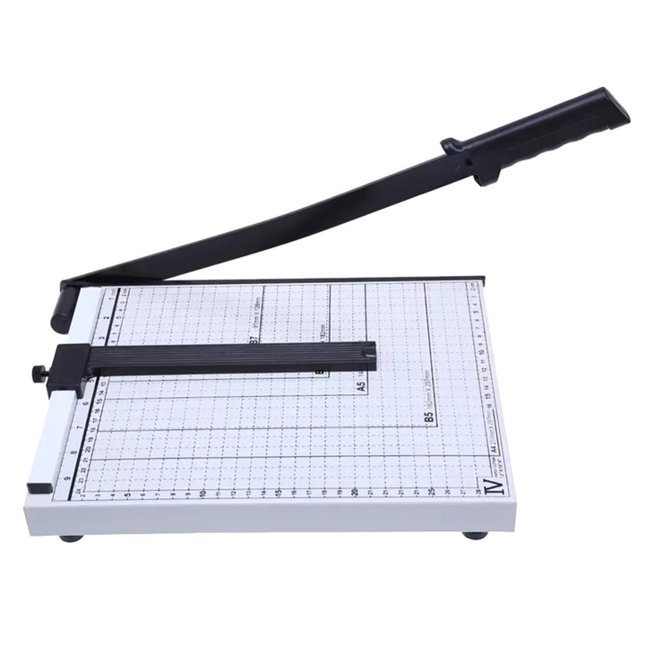 Ghilotina de taiat Hartie manual din Metal, maxim 12 Coli 80g/m2