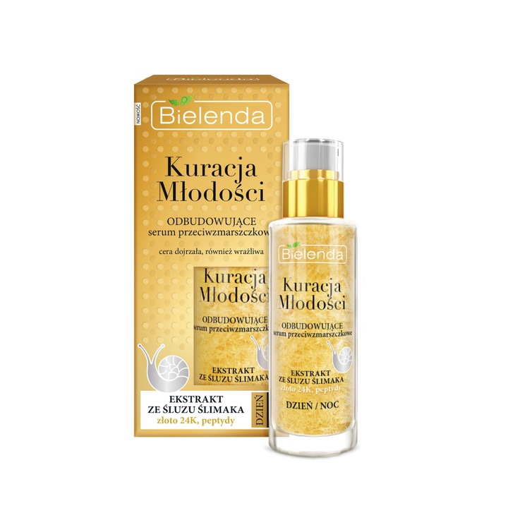 Дневен и нощен серум против бръчки Youth Treatment, Bielenda, 30 мл