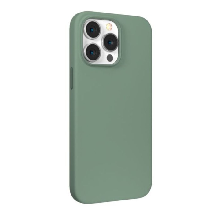 Devia Nature Series szilikon mágneses védőtok iPhone 14-hez, világoszöld