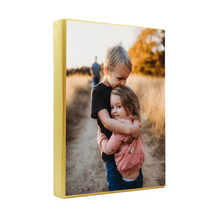 Дървена дъска, IMPRINTO, Цветно отпечатана снимка върху естествено дърво, 15x20 см