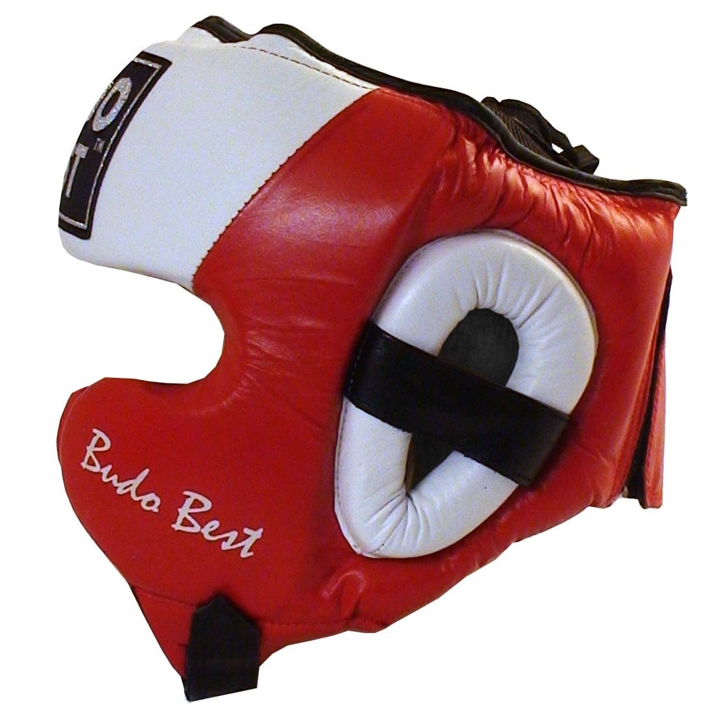 Casca Bicolora, Alb/Rosu, L, Piele Artificiala