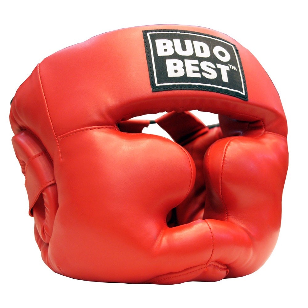 Casca Full, Rosu, S, Piele naturala