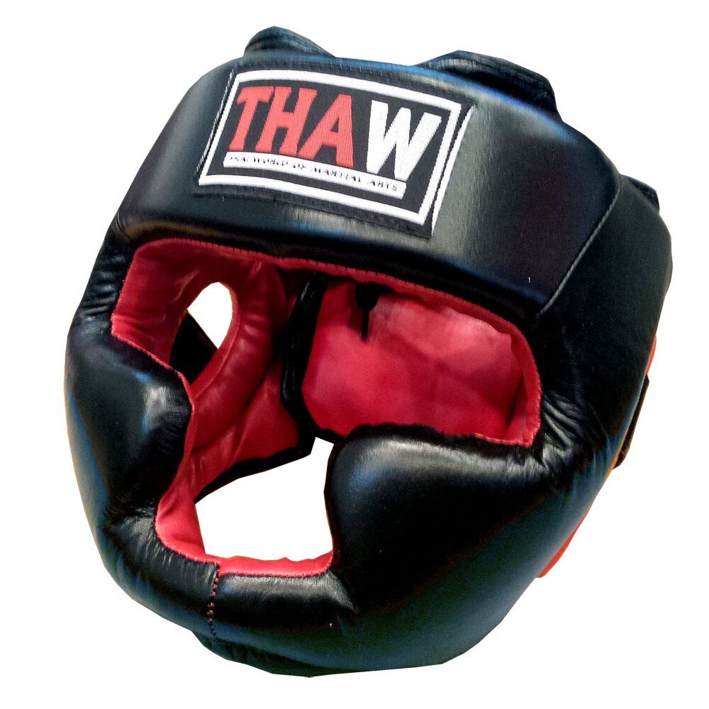 Casca Pro -ThaW, Negru/Rosu, M, Piele naturala