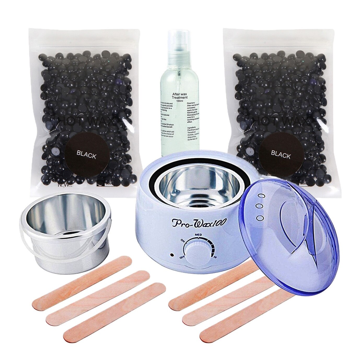 Kit Epilare No.204 cu 2 X Ceara Epilare Granule Refolosibila Black