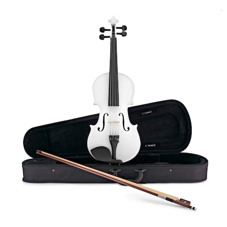 Set vioara alba MSA 4/4 cu toc, arcus si sacaz