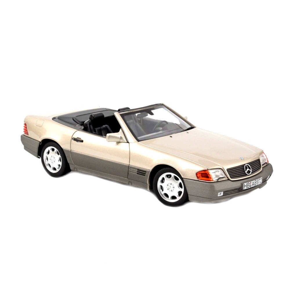Macheta auto Mercedes-Benz 500 SL 1989 argintiu, 1:18 Norev - eMAG.ro