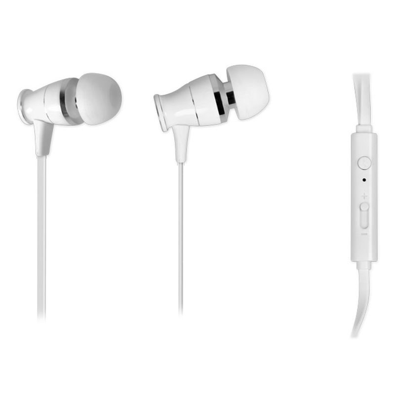 Casti cu fir, Nod, Cu microfon, 20Hz - 20000Hz, Alb