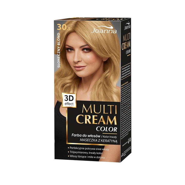 Vopsea de par Joanna Multi Cream Color, Nr 30.5, Blond