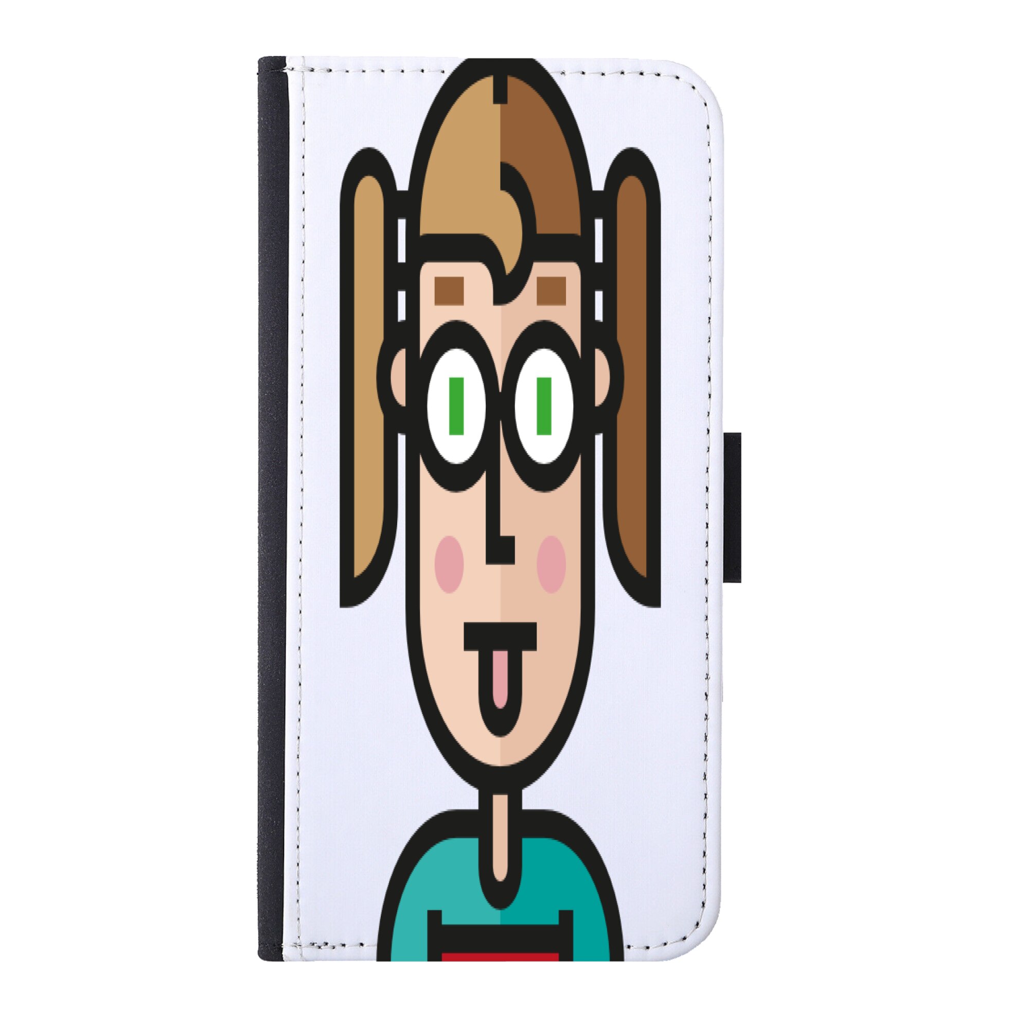 Husa tip carte, compatibila cu Iphone 13, din piele ecologica, multicolor