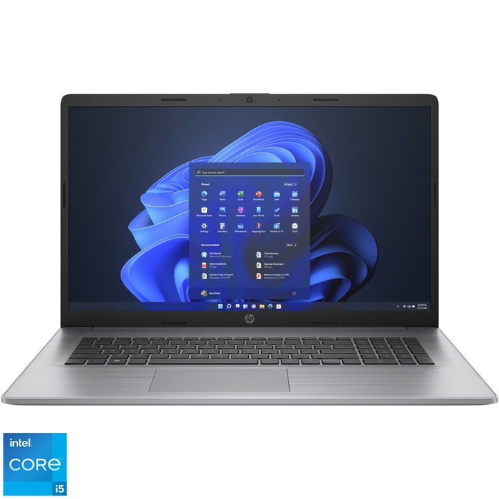 Laptop HP ProBook 470 G9 cu procesor Intel® Core™ i5-1235U pana la 4.4GHz, 17.3", Full HD, IPS, 16GB DDR4, 512GB SSD, NVIDIA® GeForce® MX550 2GB GDDR6, Windows 11 Pro, Asteroid Silver