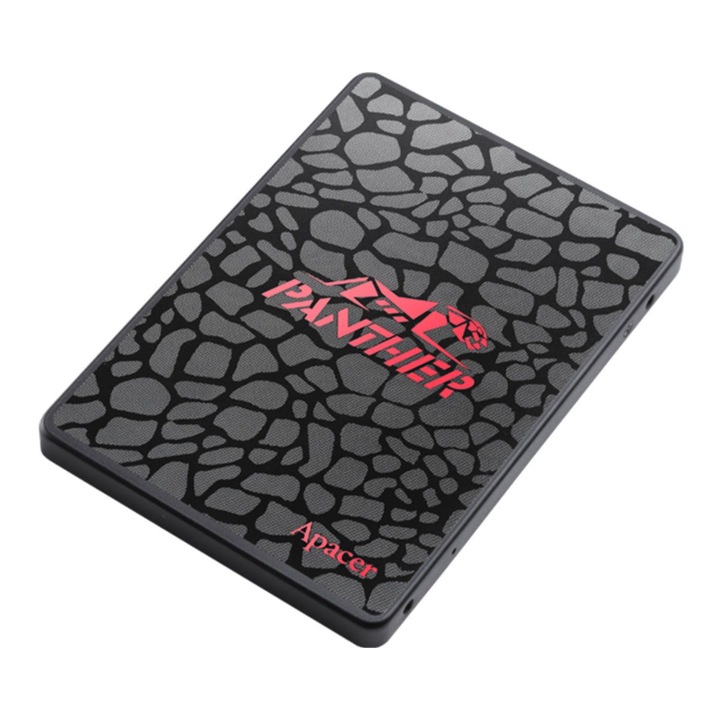 SSD Apacer Black Panther AS350, 128GB, интерфейс SATA III, черно с червено