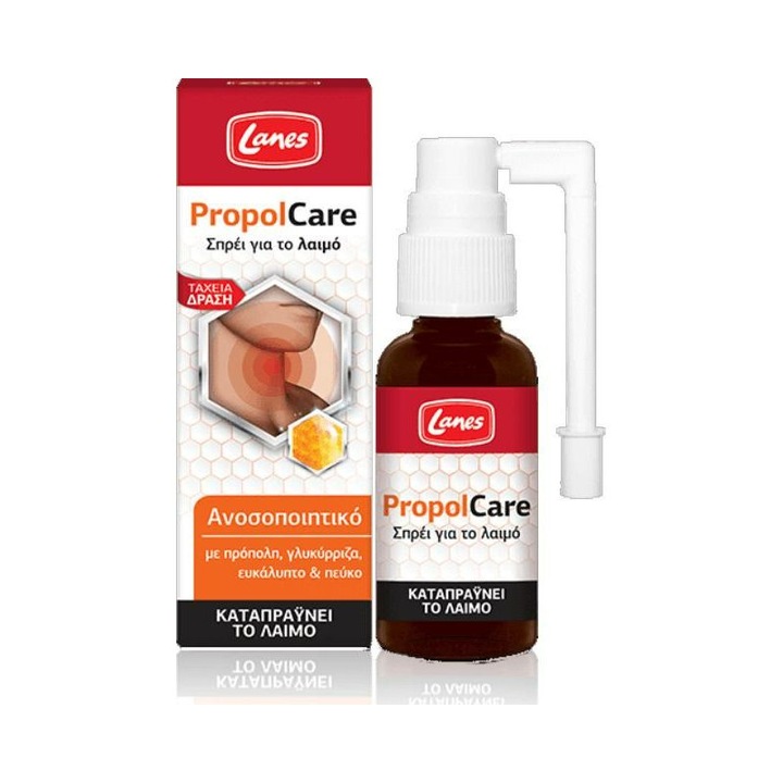Spray pentru gat, Propol Care, Lanes, Eucalipt/Pin, 45 mg/ml, 30 ml