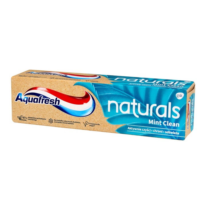 Паста за зъби Aquafresh Naturals Mint Clean, 75 мл