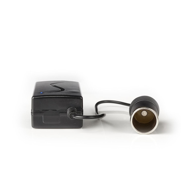 Nedis POCO100 hálózati átalakító, 230V AC–12V DC, 60W, szivargyújtó kimenet, fekete