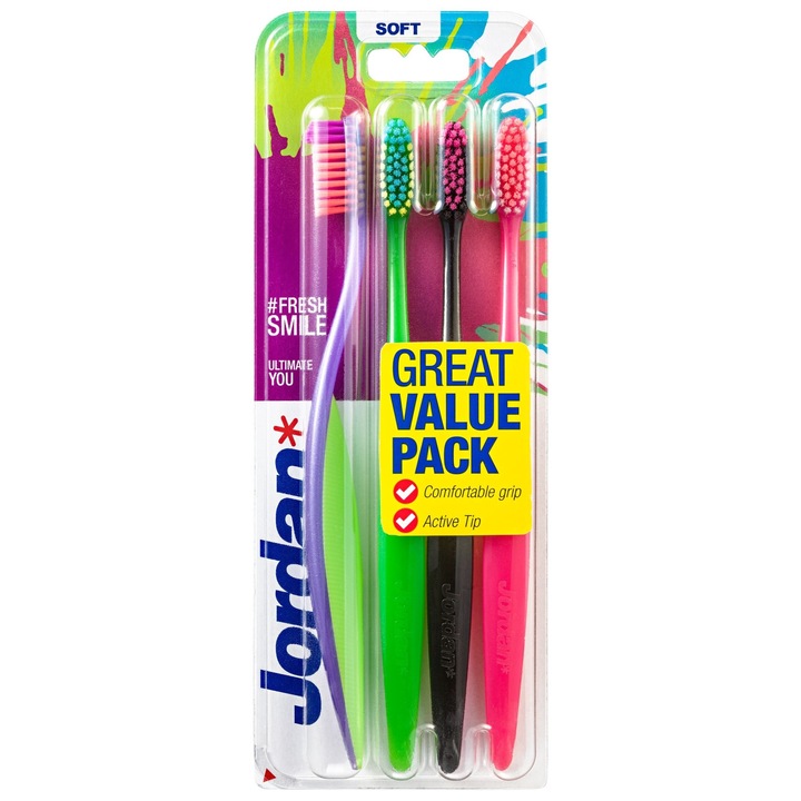 Set 4 periute de dinti Jordan Ultimate You, Multicolor