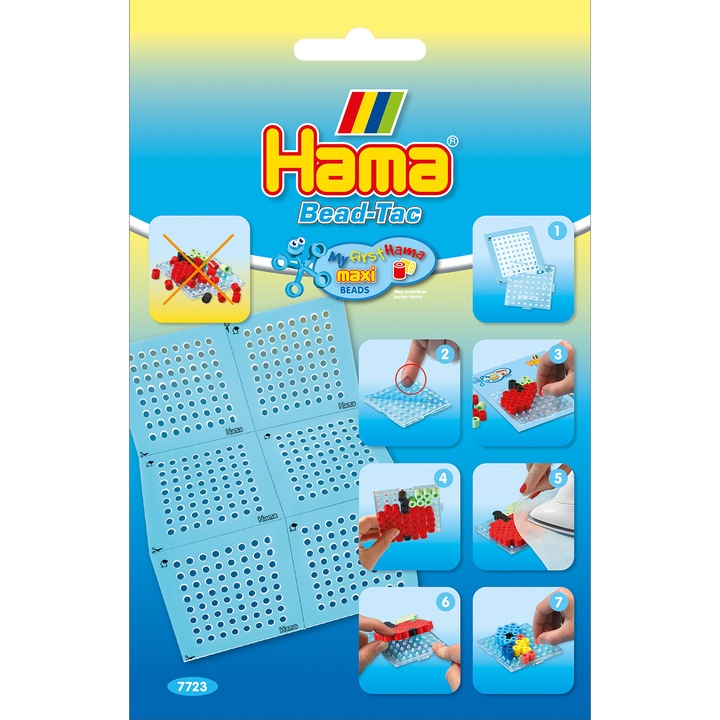 Set creatie Hama - Autocolant pentru fixarea margelelor, 6 buc