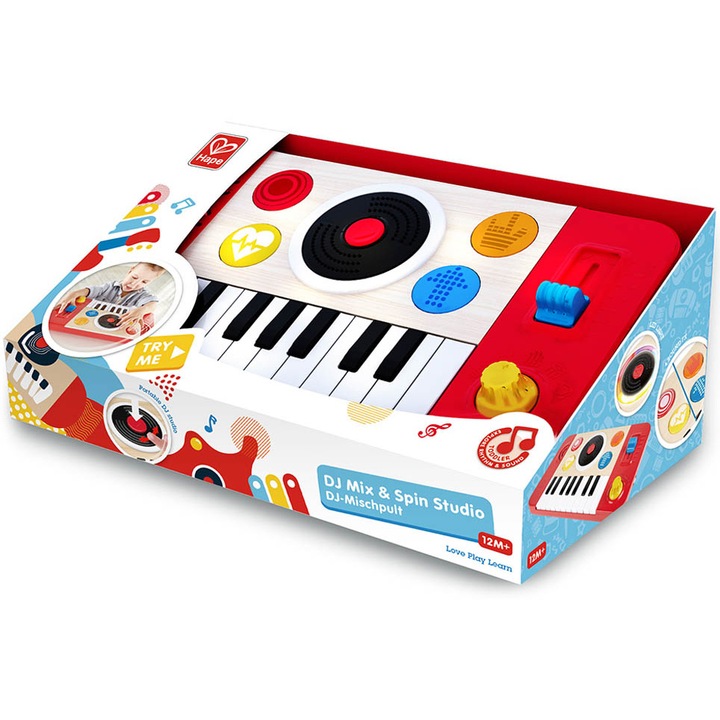 Играчка Hape - Комплект DJ Mix & Spin Studio