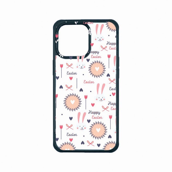 Husa Premium Antisoc Policarbonat/TPU, Compatibila Cu Apple iPhone 13 Pro, Easter, Rezistenta la socuri, Protectie Camera, AP 189