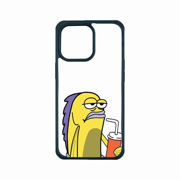 Husa Premium Antisoc Policarbonat/TPU, Compatibila Cu Apple iPhone 13 Pro, Meme, Rezistenta la socuri, Protectie Camera, AP 652