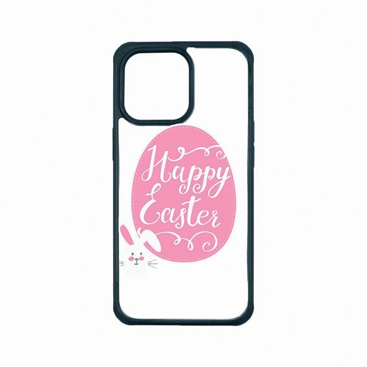 Husa Premium Antisoc Policarbonat/TPU, Compatibila Cu Apple iPhone 13 Pro, Happy Easter, Rezistenta la socuri, Protectie Camera, AP 689