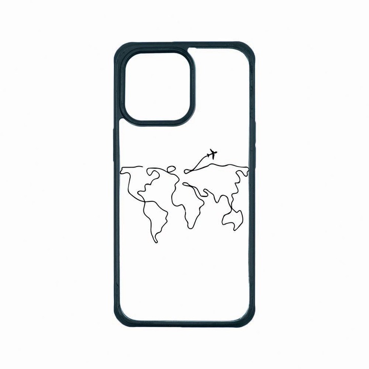 Husa Premium Antisoc Policarbonat/TPU, Compatibila cu Apple iPhone 13 Pro, Bavel, Rezistenta la socuri, Protectie Camera, AP 733