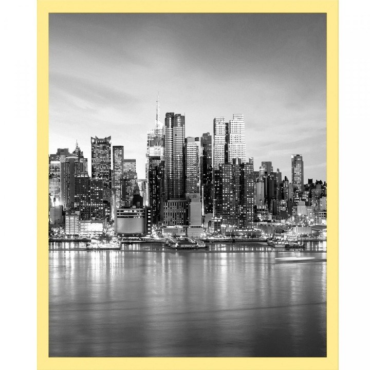 Rama foto 24x30 cm galbena