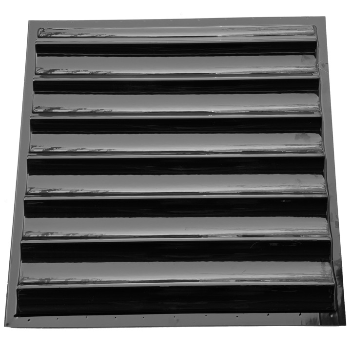 Matrita panou decorativ 3D, model Trepte, plastic ABS, negru, 50x50cm