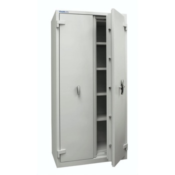 Dulap acte, certificare antifoc si antiefractie, model DuEx 550 CHUBB, 1950x940x585 mm, alb Dulap acte, certificare antifoc si antiefractie, model DuEx 550 CHUBB, 1950x940x585 mm, alb
