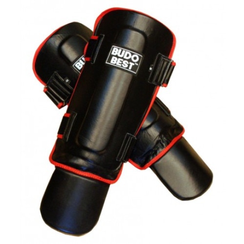 Tibiere Kickboxing, Negru, Piele Artificiala, XXL INTL