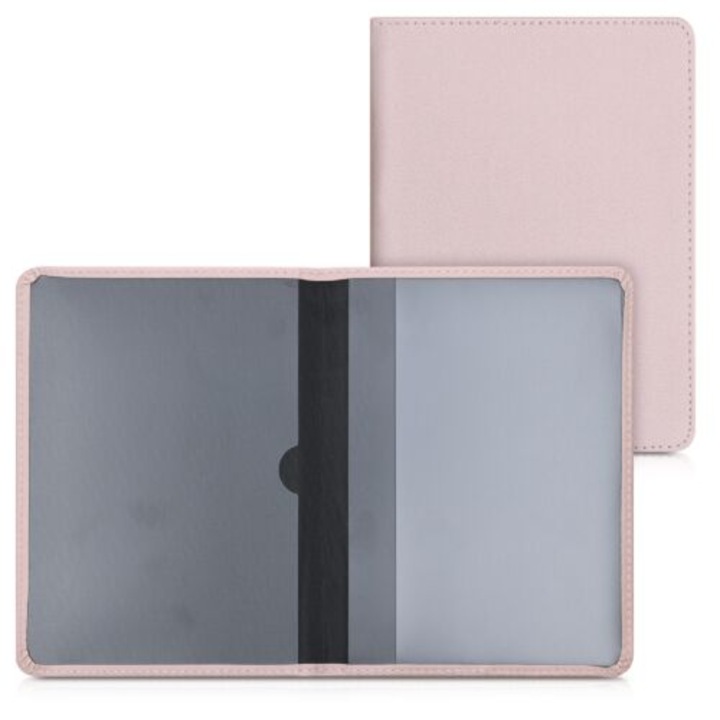 Fedél az autós okmányok, Kwmobile, Rose Gold, Ökológiai bőr, 53856.81