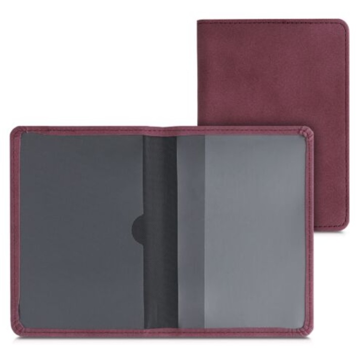 Калъф за документи на автомобил, Kwmobile, Visiniu, Екологична кожа, 50103.114