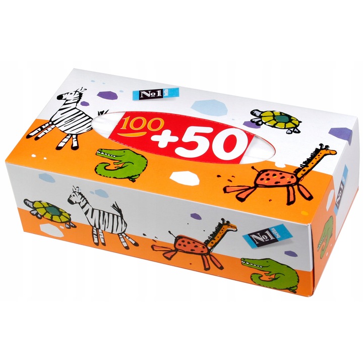 Servetele universale, Mola, 2 straturi, 150 bucati, Alb