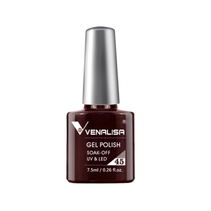 Oja Semipermanenta Elegant Series, Venalisa, 7.5 ml, 045, Dark Chestnut Brown