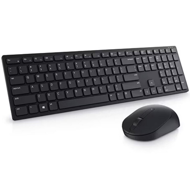 Kit tastatura + mouse wireless Dell KM5221W, retail box, US International layout,negru