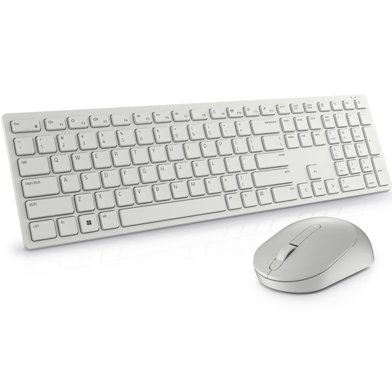 Kit tastatura + mouse wireless Dell KM5221W, US International layout,alb