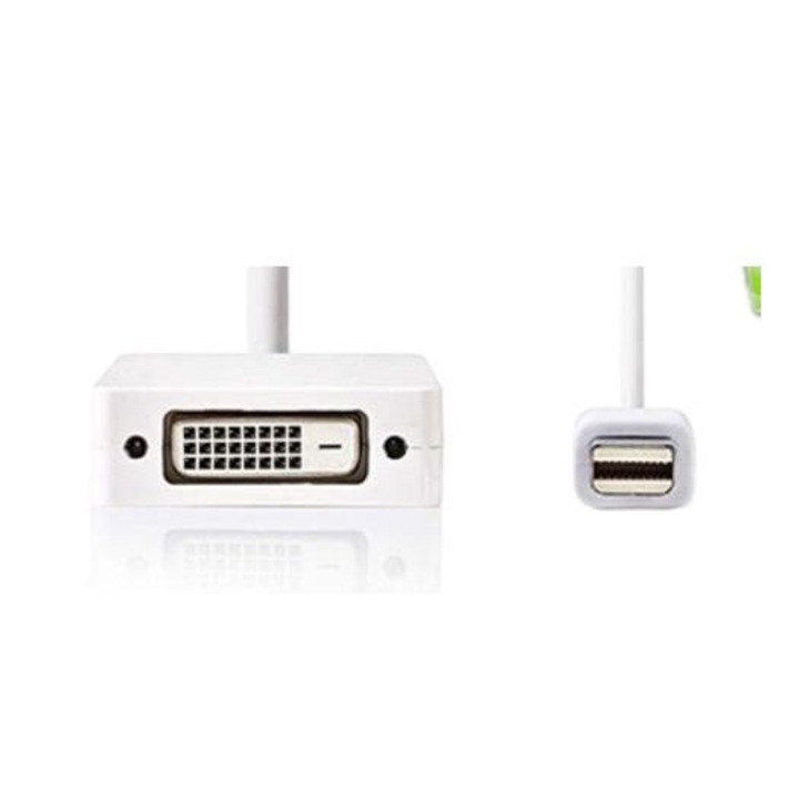 Cablu adaptor multiplu, Nedis, CCGP37460WT02, Mini DisplayPort tata/DVI-D 24+1-pin mama, Alb