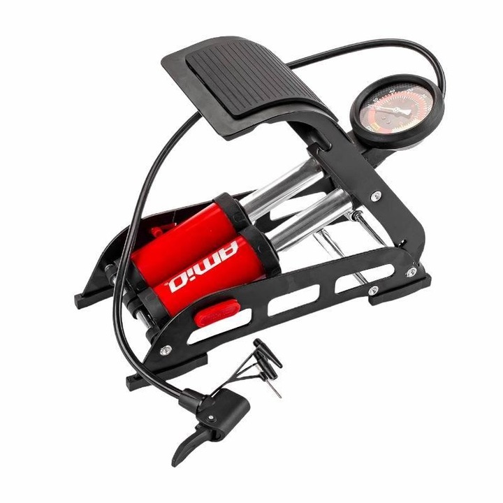 Lábas légszivattyú manométerrel, 2 hengeres, 2x45mm, 11 bar, 02894 Amio