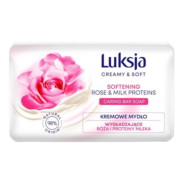 Сапун за ръце/тяло, Luksja, С роза, 90гр