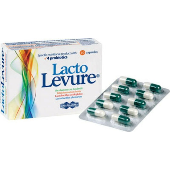 Supliment alimentar, Uni-Pharma, Lacto Levure, Pentru sistemul digestiv, 10 capsule