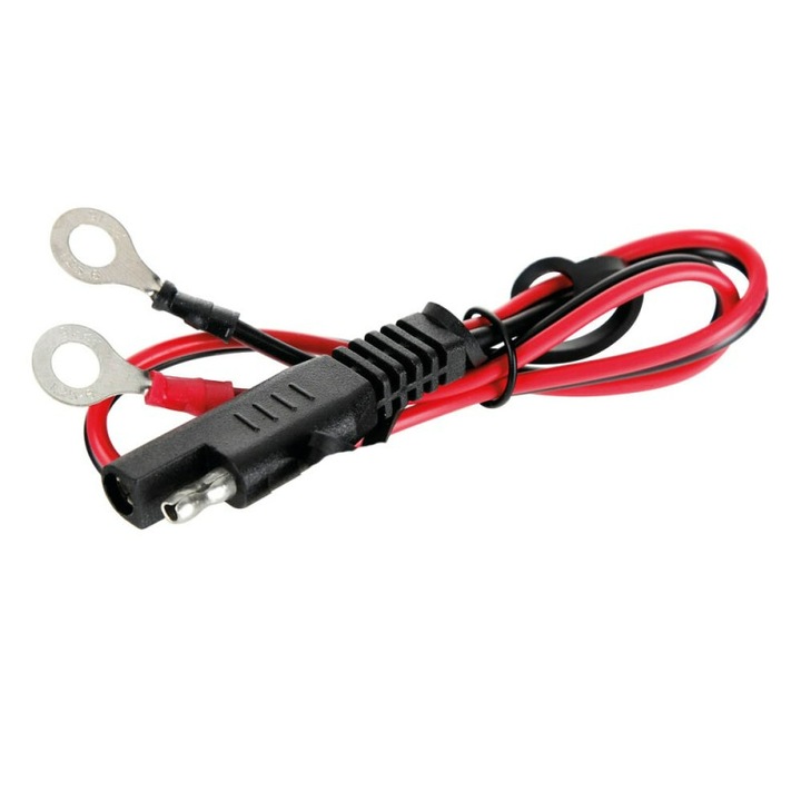 Cablu conectare incarcator, Lampa, Negru/Rosu