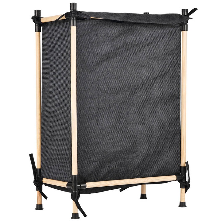 Cos de rufe, Quasar & Co.®, modular, lemn/panza, 57 x 28 x 76 cm, natur