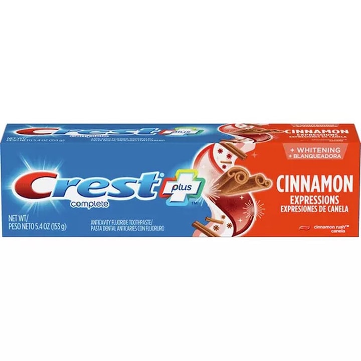 Паста за зъби, Crest Complete Cinnamon Expressions, с вкус на канела, 153 гр